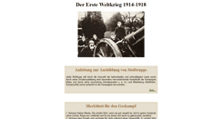 Desktop Screenshot of erster-weltkrieg.net