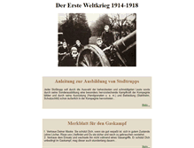 Tablet Screenshot of erster-weltkrieg.net